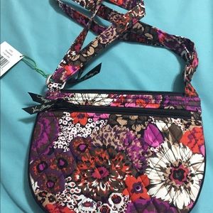 Vera Bradley Lizzy Rosewood Crossbody